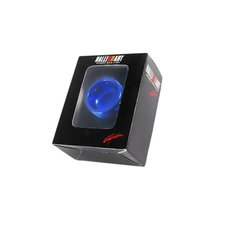 New Ralliart Blue Racing Engine Oil Cap Oil Fuel Filler Cover Cap For Mitsubishi - Image 3