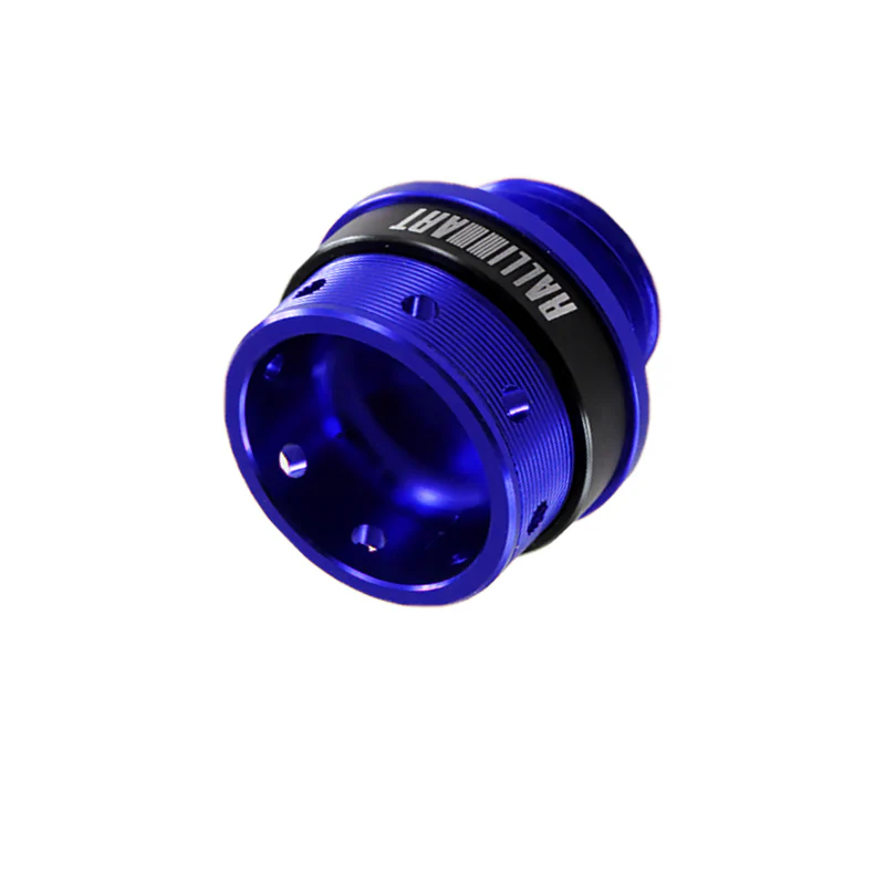 New Ralliart Blue Racing Engine Oil Cap Oil Fuel Filler Cover Cap For Mitsubishi - Image 4
