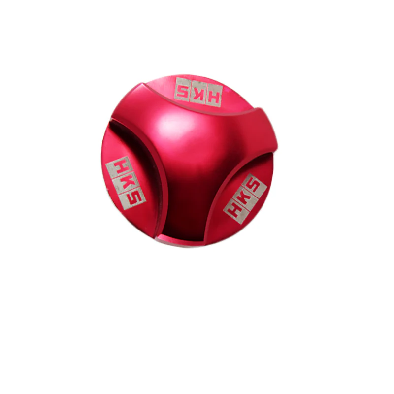 New Red HKS Aluminum Hexagonal Racing Engine Oil Filler Cap For MITSUBISHI - Image 2