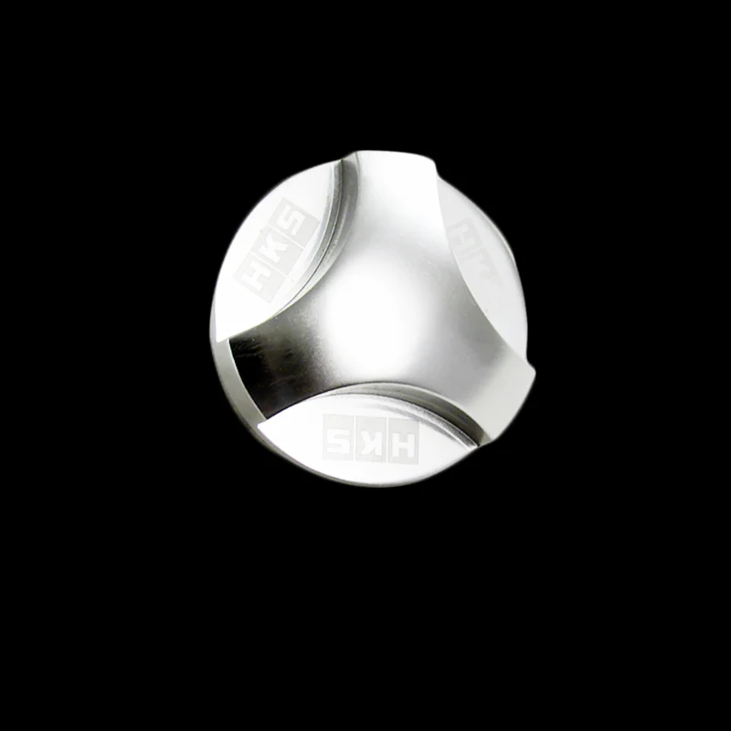 New Silver HKS Aluminum Hexagonal Racing Engine Oil Filler Cap For MITSUBISHI - Image 4