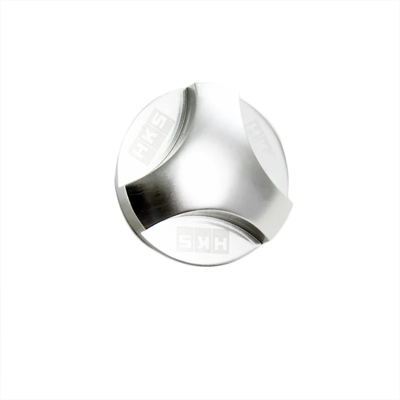 New Silver HKS Aluminum Hexagonal Racing Engine Oil Filler Cap For MITSUBISHI - Image 5