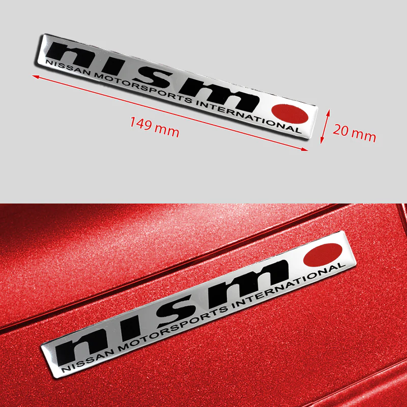 Nissan Nismo Silver Emblem Sticker x2 - Image 5