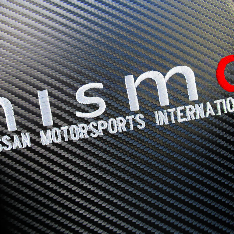 NISMO Embroidered Armrest Cushion with Seat Belt Cover Set Carbon Fiber Look Center Console Cover Pad Mat - Image 9
