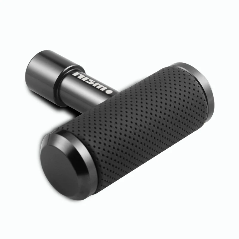 NISMO NISSAN Leather/Metal Car Shift Knob Aircraft Joystick Transmission Racing Gear Black - Image 5