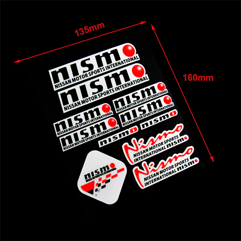 NISMO Reflective Car Door Window Vinyl Decal Sticker For NISSAN - 11pcs (Set) - Image 5