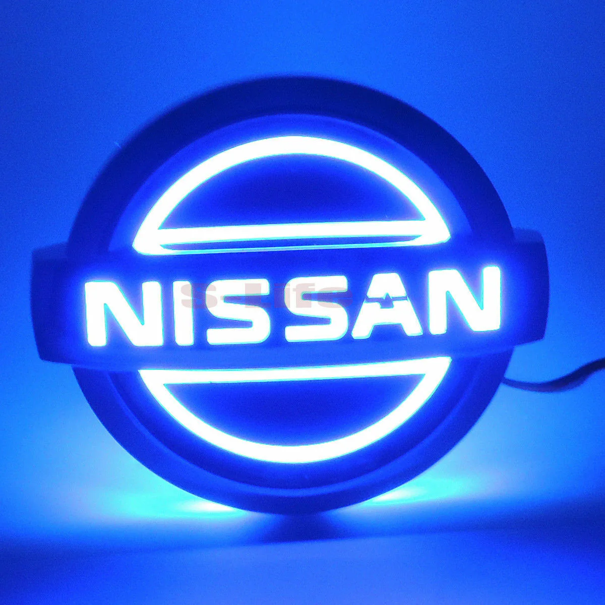 NISSAN Blue 5D LED Car Tail Logo Badge Emblem Auto Light Lamp For TIIDA X-TRAIL - Image 4