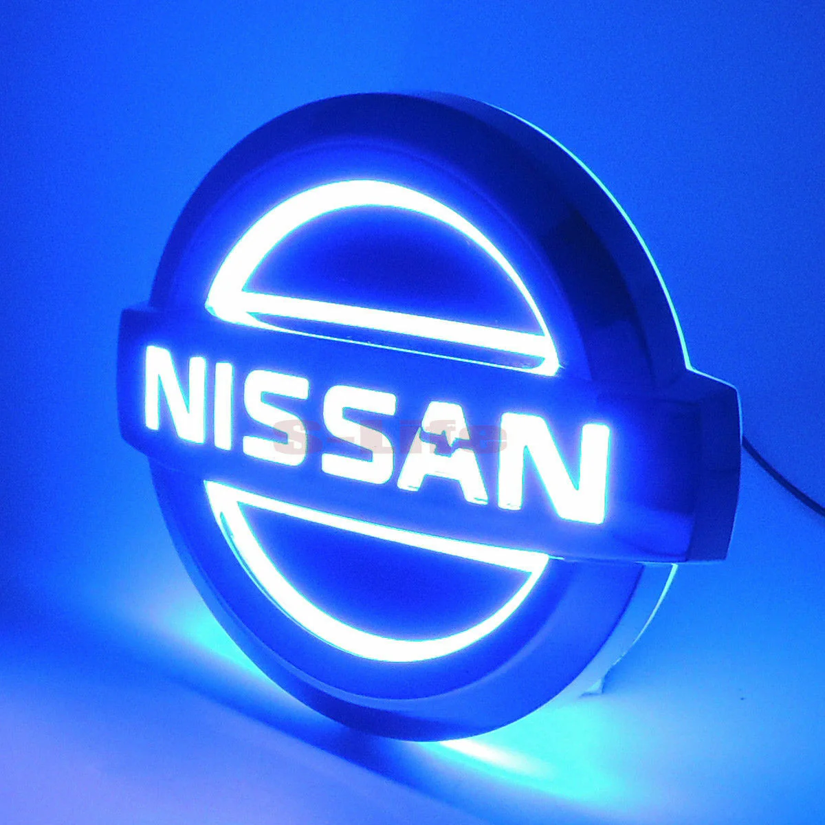 NISSAN Blue 5D LED Car Tail Logo Badge Emblem Auto Light Lamp For TIIDA X-TRAIL - Image 7