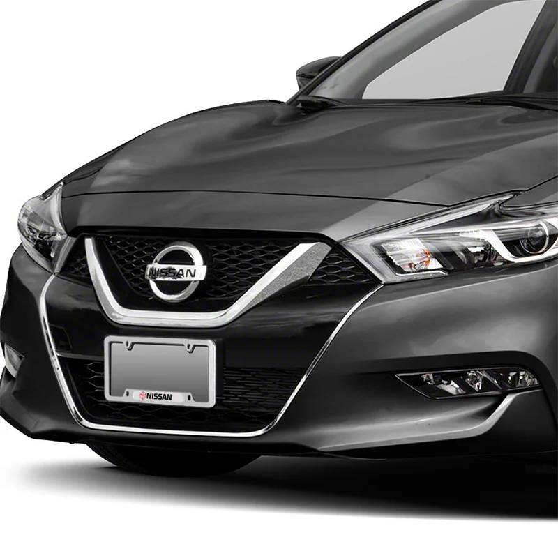 NISSAN Stainless Steel License Plate Frame 2pcs Brand New SET with Caps Bolt - Image 4