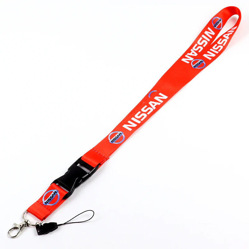 NISSAN JDM NISMO NEW Red Lanyard Key Chain Cell Phone Strap Quick Release - Image 2