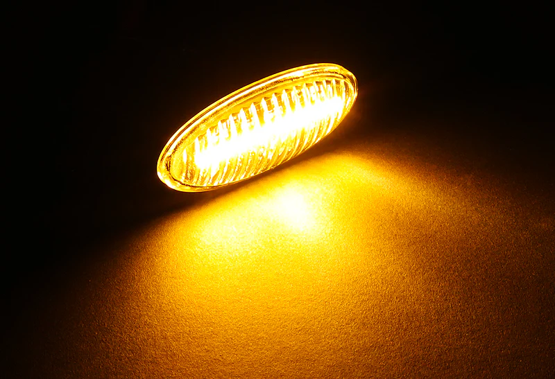 Nissan Juke / Cube / Leaf Amber LED Turn Signal Front Fender Side Marker Lights -Clear Lens - Image 4