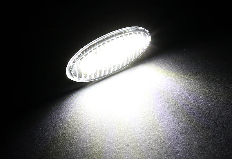 Nissan Juke / Cube / Leaf White LED Turn Signal Front Fender Side Marker Lights -Clear Lens - Image 4