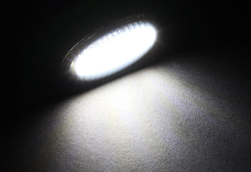 Nissan Juke / Cube / Leaf White LED Turn Signal Front Fender Side Marker Lights -Smoked Lens - Image 4