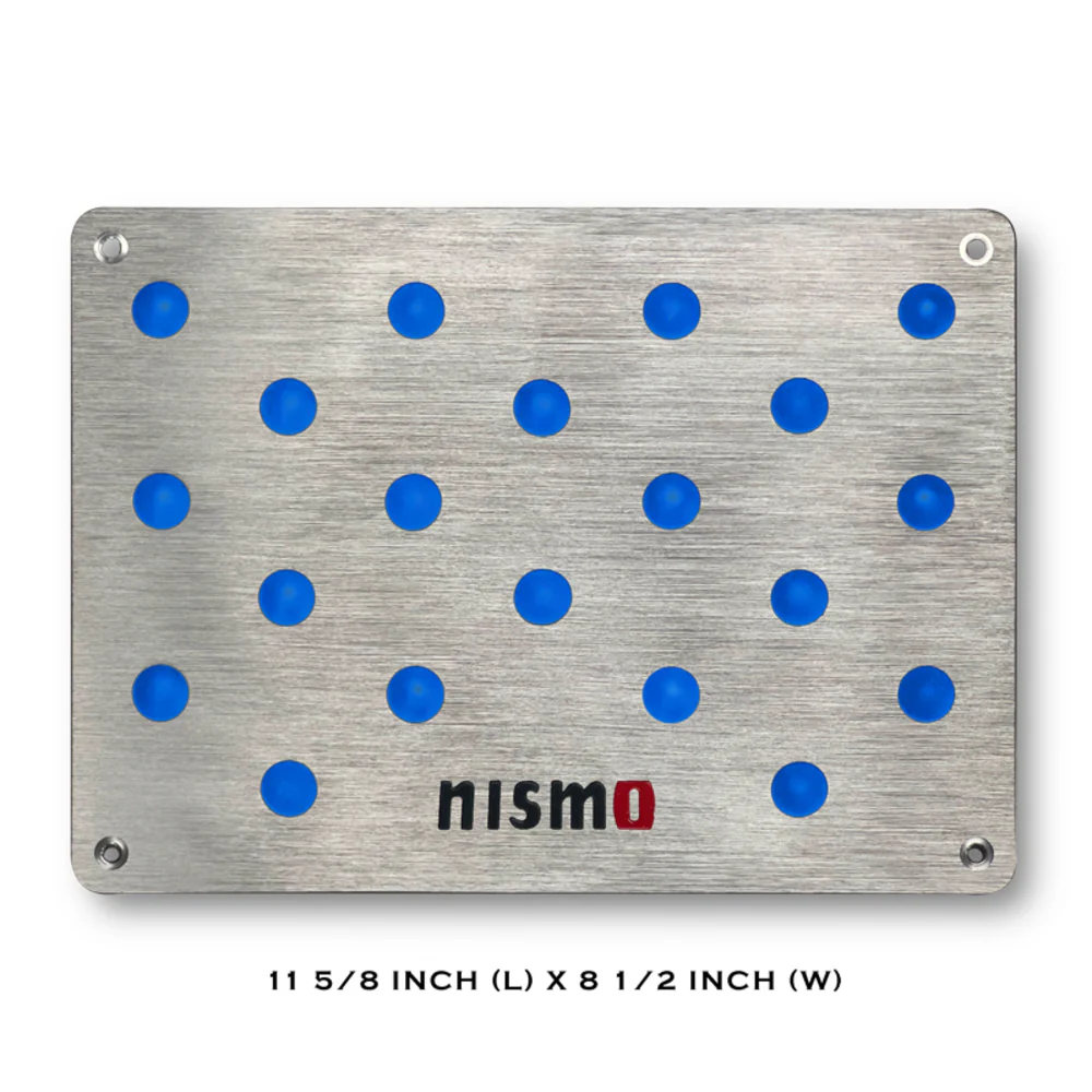 NISSAN NISMO Anti-Skid Floor Mat Carpet Foot Pedal Aluminum Plate - Image 5
