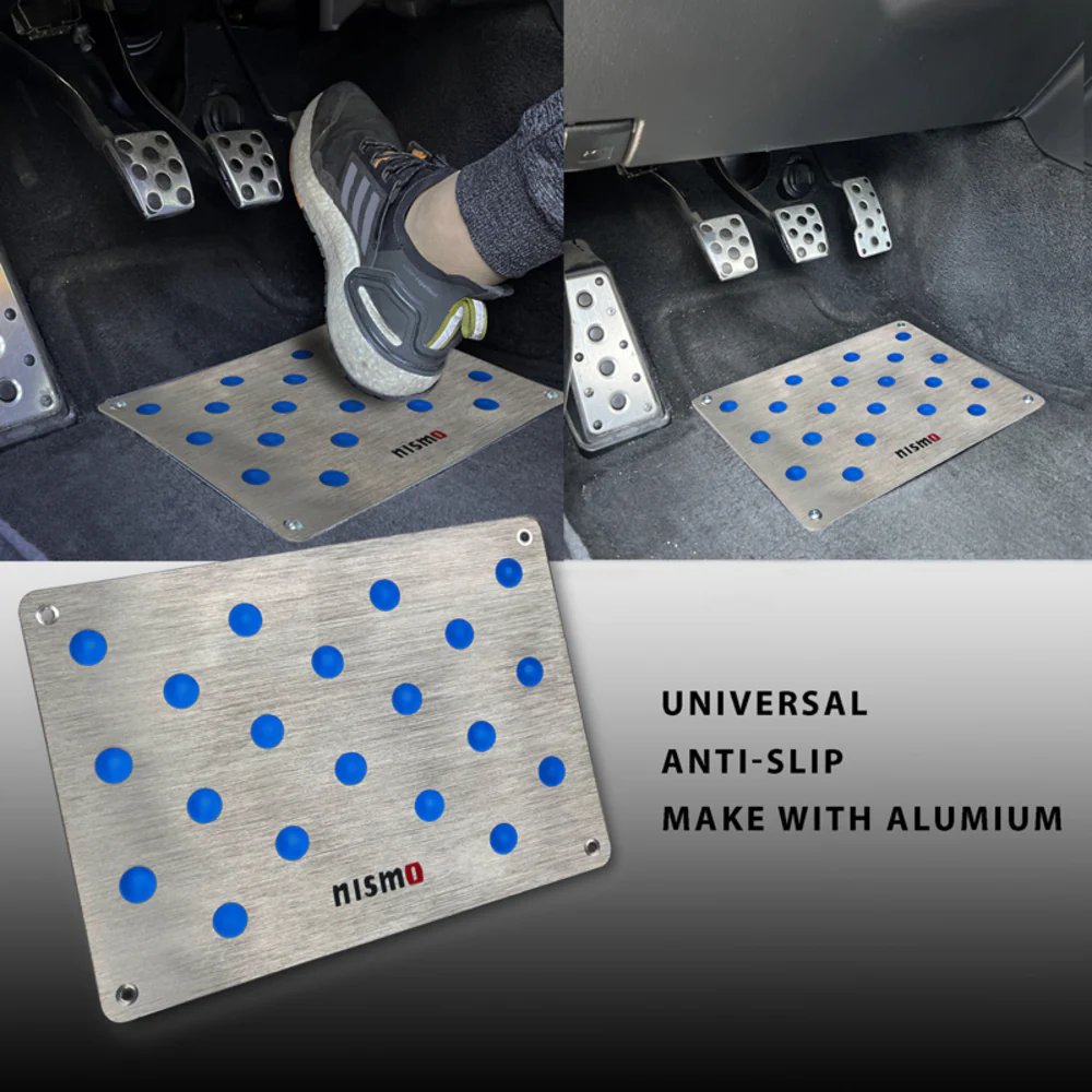 NISSAN NISMO Anti-Skid Floor Mat Carpet Foot Pedal Aluminum Plate - Image 6