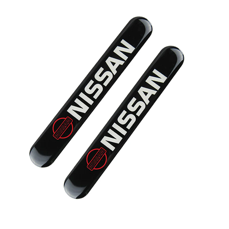Nissan NISMO Black Car Door Rear Trunk Side Fenders Bumper Badge Scratch Guard Sticker New 2 pcs - Image 3