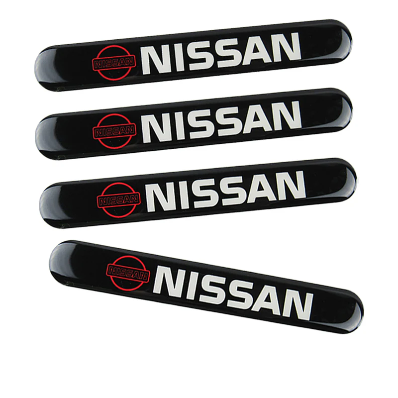 Nissan NISMO Black Car Door Rear Trunk Side Fenders Bumper Badge Scratch Guard Sticker New 4 pcs - Image 6