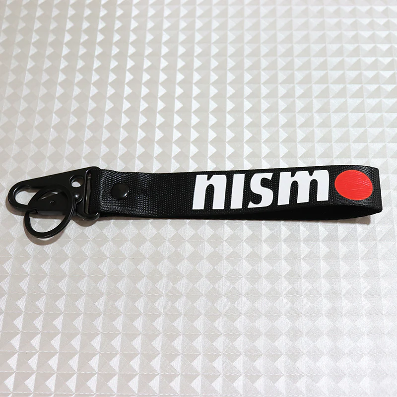 Nissan Nismo Black Keychain with Metal Key Ring - Image 2