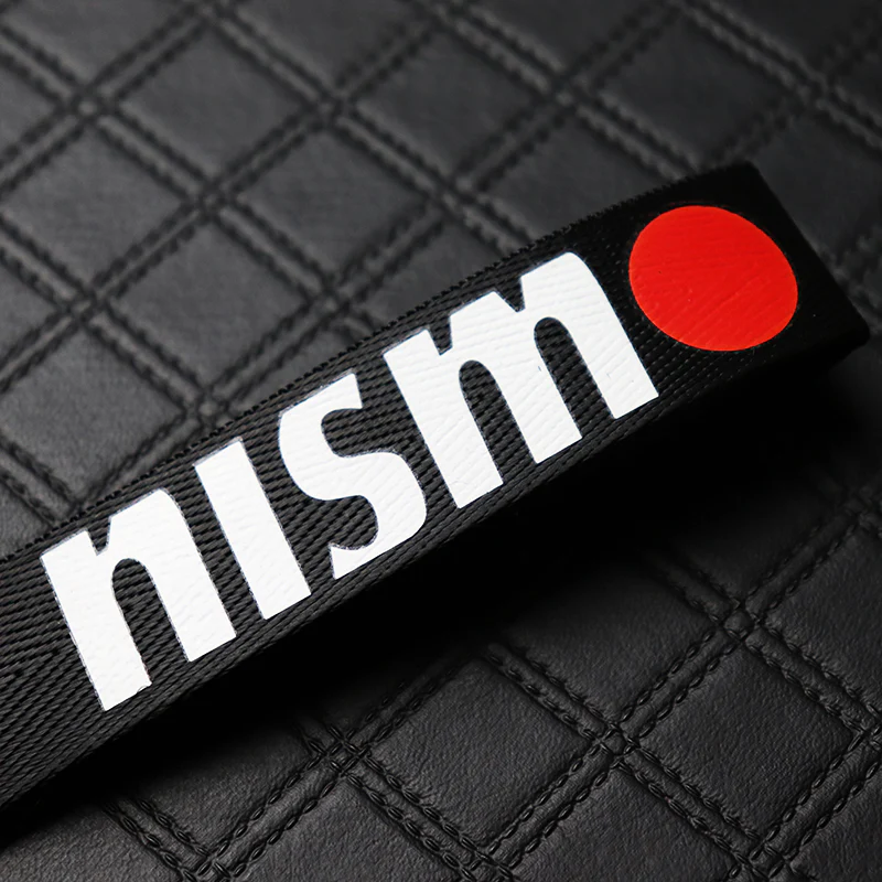 Nissan Nismo Black Keychain with Metal Key Ring - Image 6
