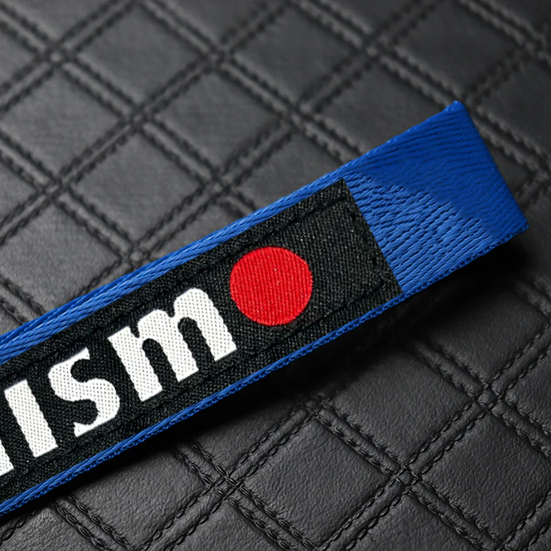 Nissan Nismo Blue and Black Keychain with Metal Key Ring - Image 4