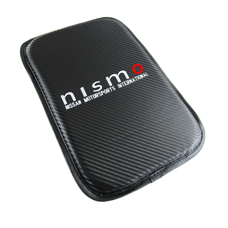 Nissan Nismo Car Center Console Armrest Cushion Mat Pad Cover Stitched Embroidery Logo with LED Cup Coaster Set - Image 6