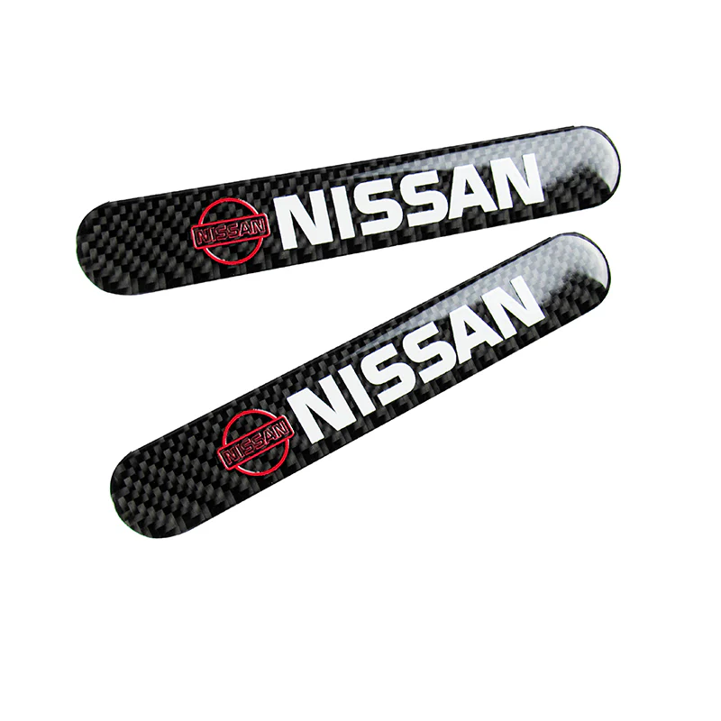 Nissan NISMO Carbon Fiber Car Door Rear Trunk Side Fenders Bumper Badge Scratch Guard Sticker New 2 pcs - Image 5