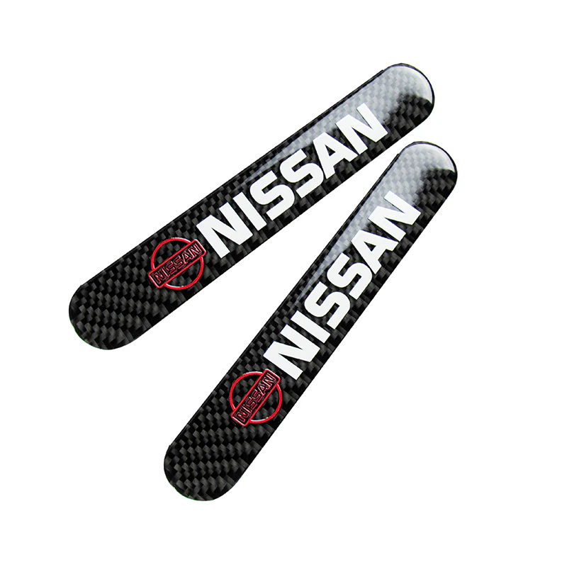 Nissan NISMO Carbon Fiber Car Door Rear Trunk Side Fenders Bumper Badge Scratch Guard Sticker New 4 pcs - Image 6
