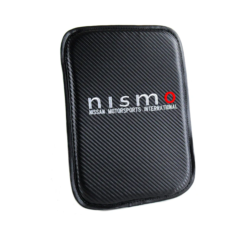 Nissan Nismo Carbon Fiber Look Embroidered Armrest Cushion - Image 7