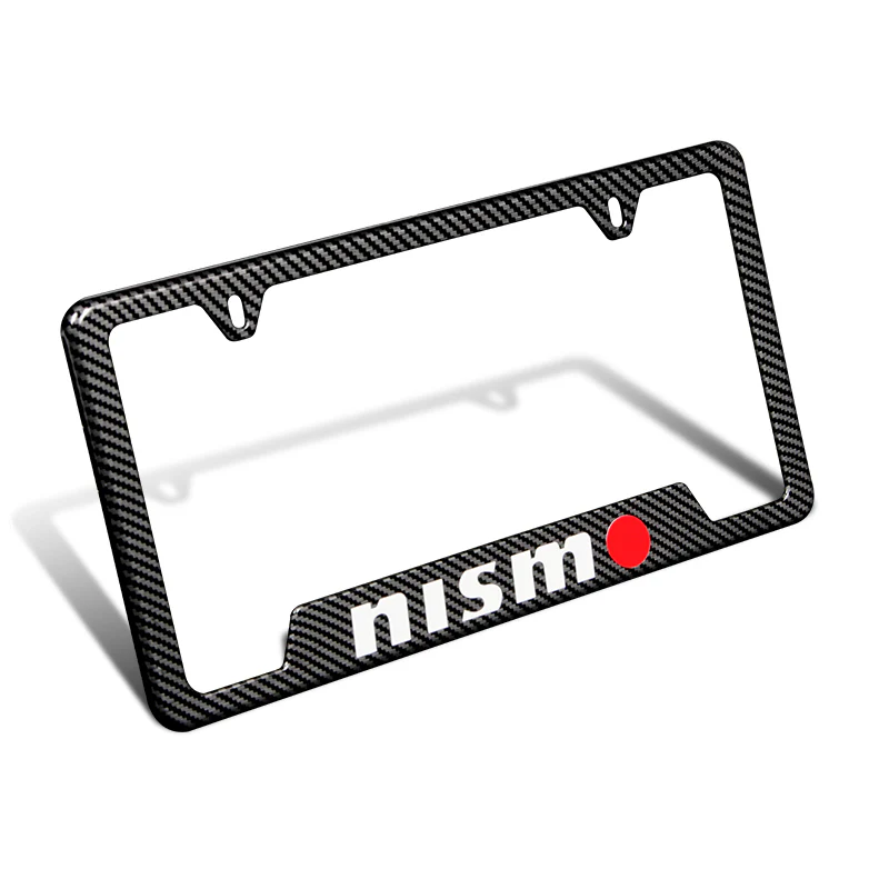 NISSAN NISMO Carbon Fiber Look License Plate Frame ABS X1 - Image 2