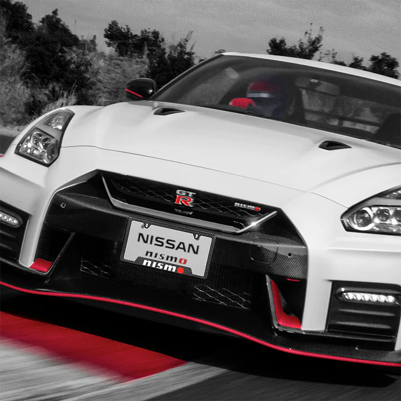 NISSAN NISMO Carbon Fiber Look License Plate Frame ABS X1 - Image 3