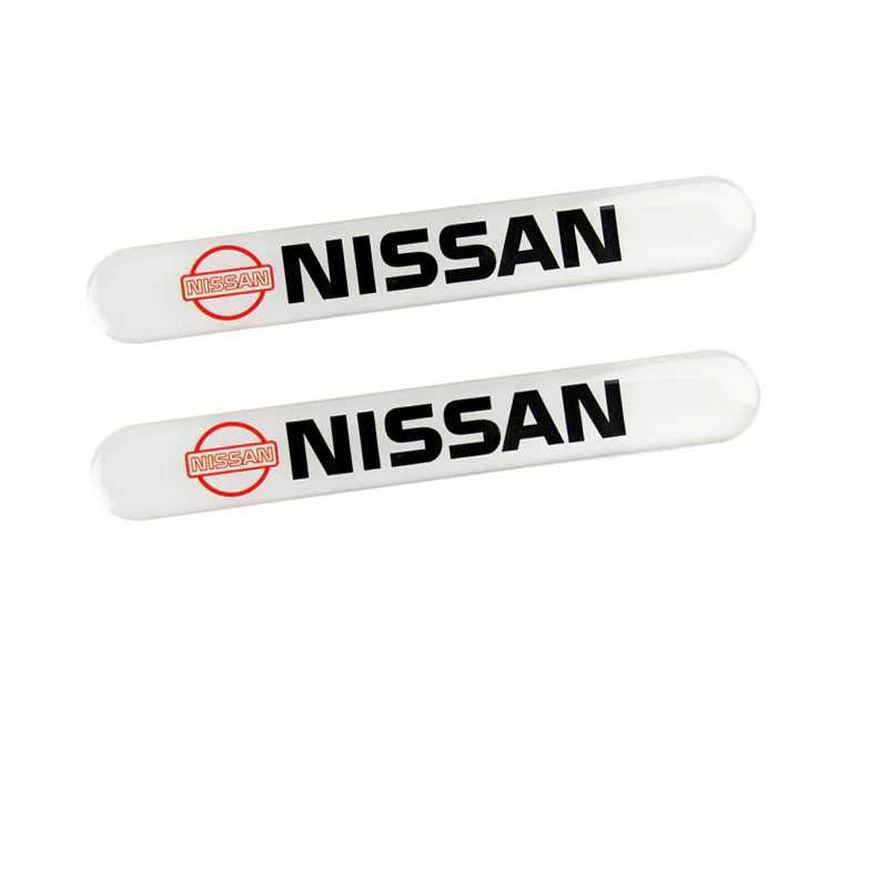 Nissan NISMO White Car Door Rear Trunk Side Fenders Bumper Badge Scratch Guard Sticker New 4 pcs - Image 2