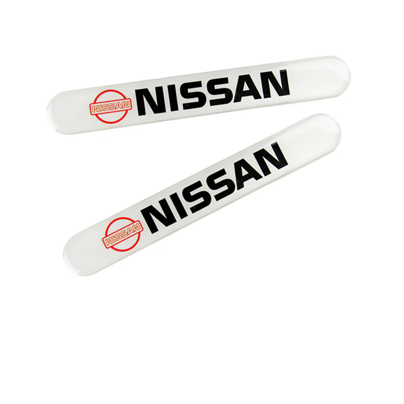Nissan NISMO White Car Door Rear Trunk Side Fenders Bumper Badge Scratch Guard Sticker New 4 pcs - Image 4