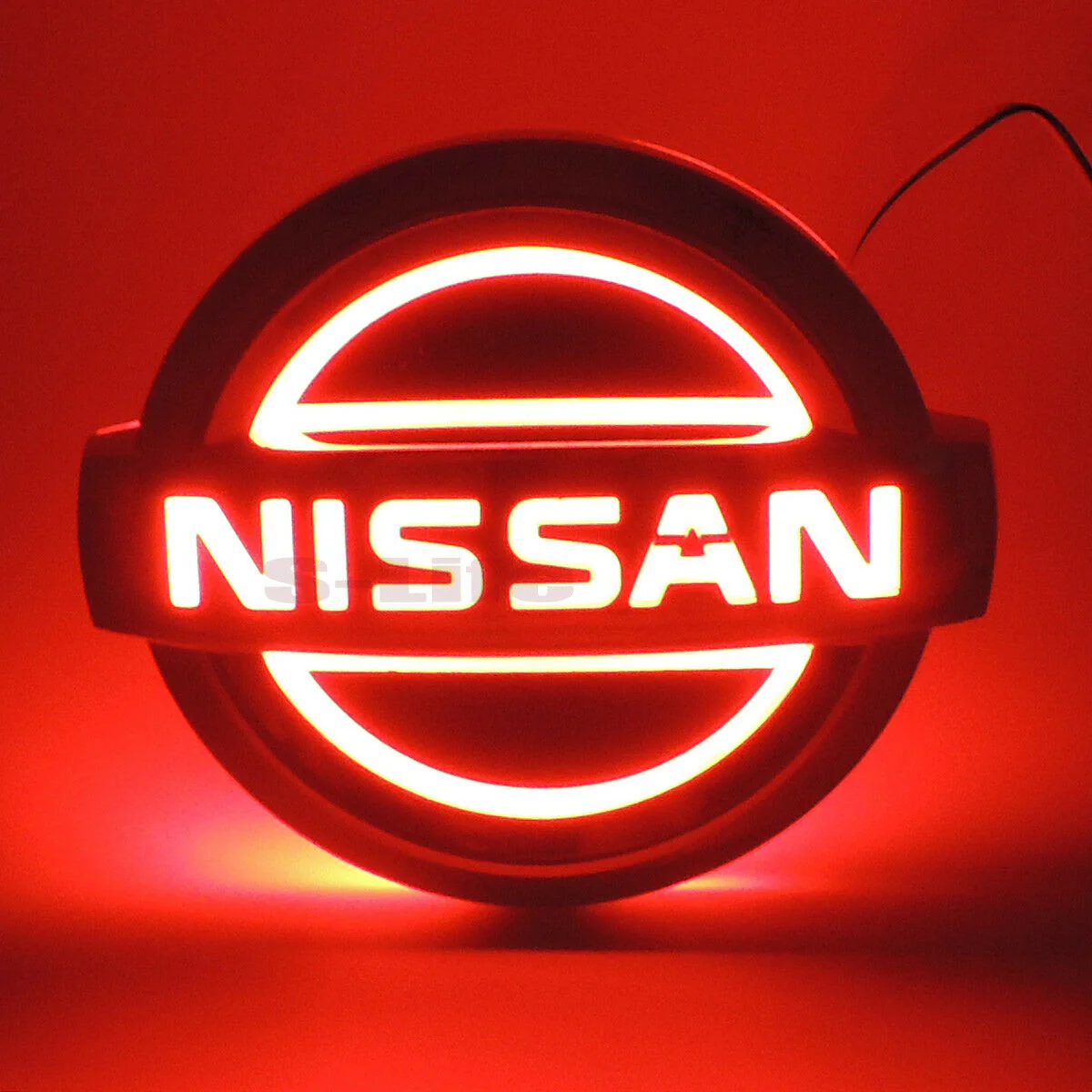 NISSAN Red 5D LED Car Tail Logo Badge Emblem Auto Light Lamp For TIIDA X-TRAIL - Image 4