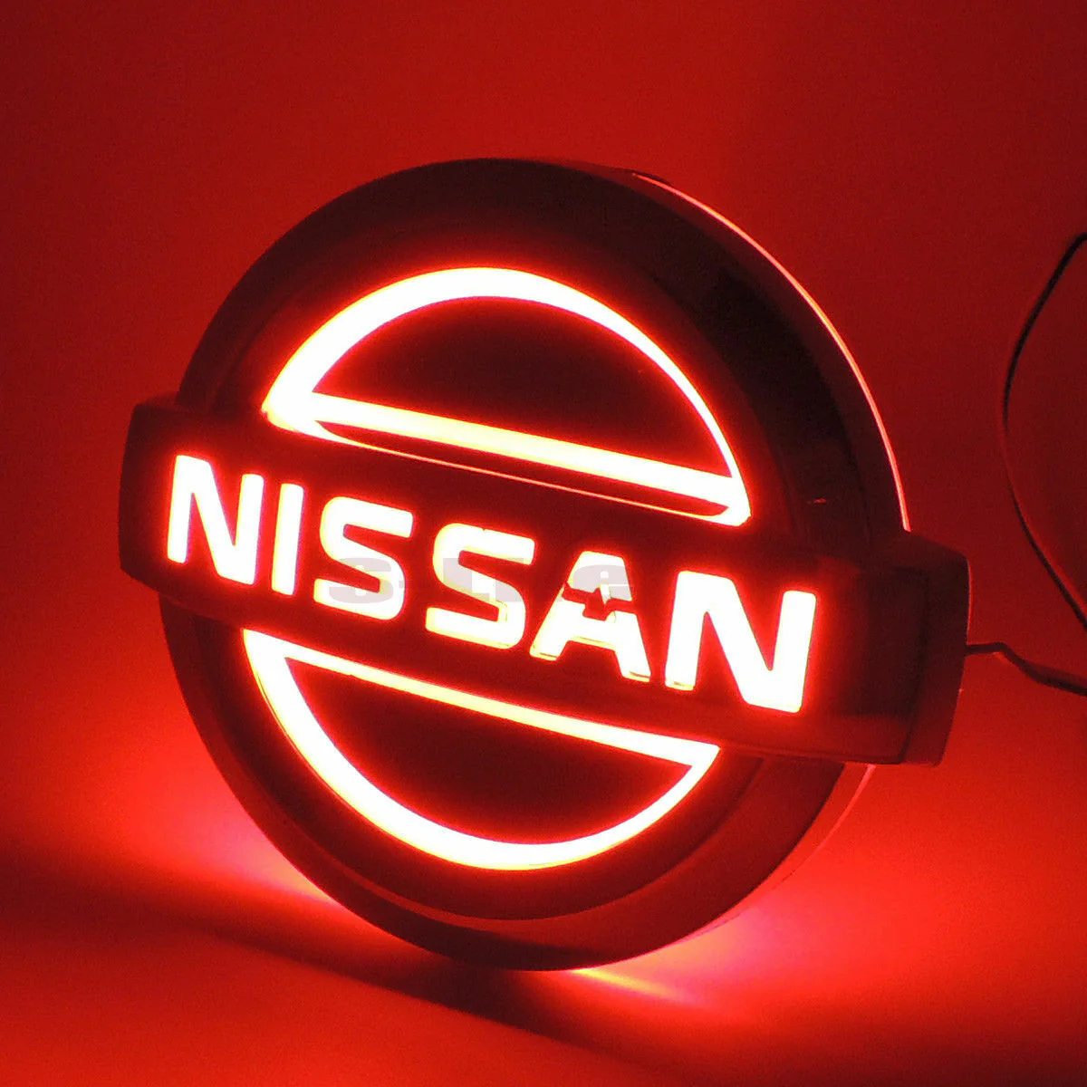 NISSAN Red 5D LED Car Tail Logo Badge Emblem Auto Light Lamp For TIIDA X-TRAIL - Image 9