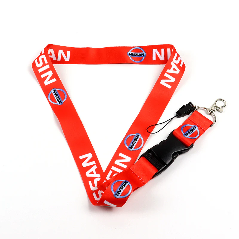 NISSAN Set 7 Color LED Cup Holder Car Button Mat Atmosphere Light 2PCS with Lanyard Key Chain - Image 6