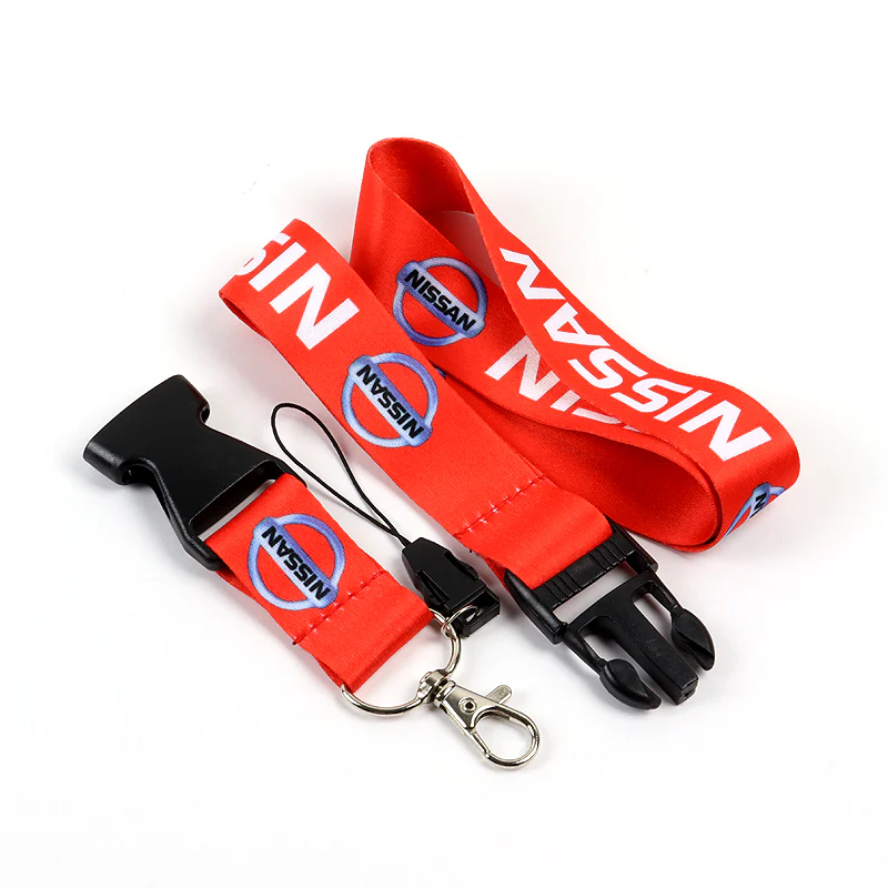 NISSAN Set 7 Color LED Cup Holder Car Button Mat Atmosphere Light 2PCS with Lanyard Key Chain - Image 7