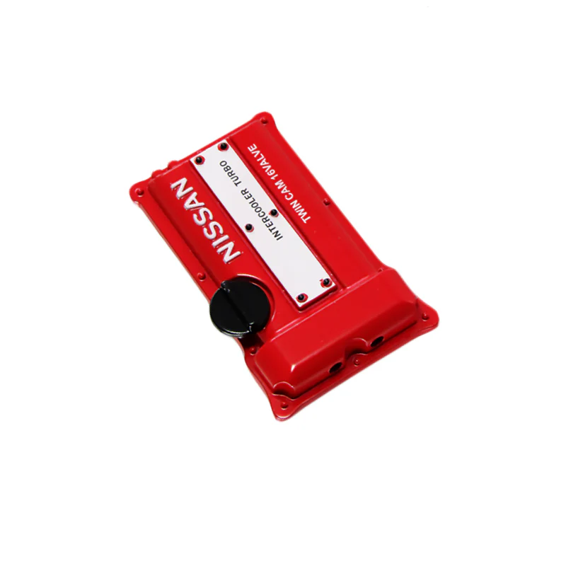 NISSAN Stainless Steel Engine Valve Cover Red Car Vent Clip Air Freshener Kit - COLOGNE Scent - Image 2