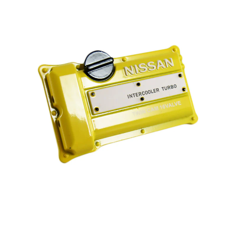 NISSAN Stainless Steel Engine Valve Cover Yellow Car Vent Clip Air Freshener Kit - Chanel Scent - Image 3