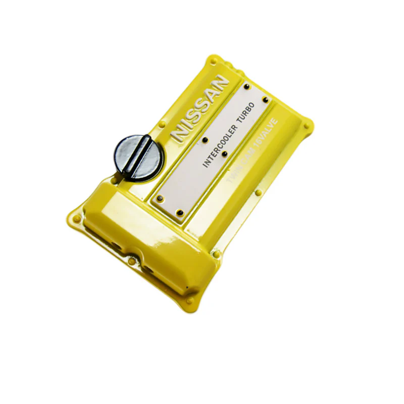 NISSAN Stainless Steel Engine Valve Cover Yellow Car Vent Clip Air Freshener Kit - Ocean Scent - Image 2