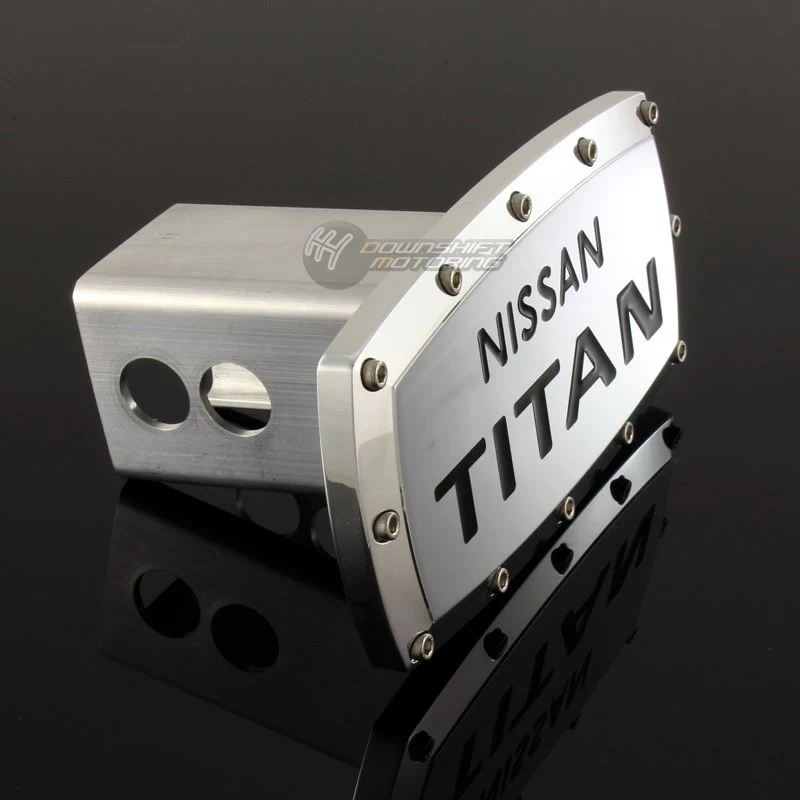 NISSAN TITAN LOGO Engraved Billet Hitch Cover Plug Cap For 2" Trailer Tow Receiver with ALLEN BOLTS Design - Image 4