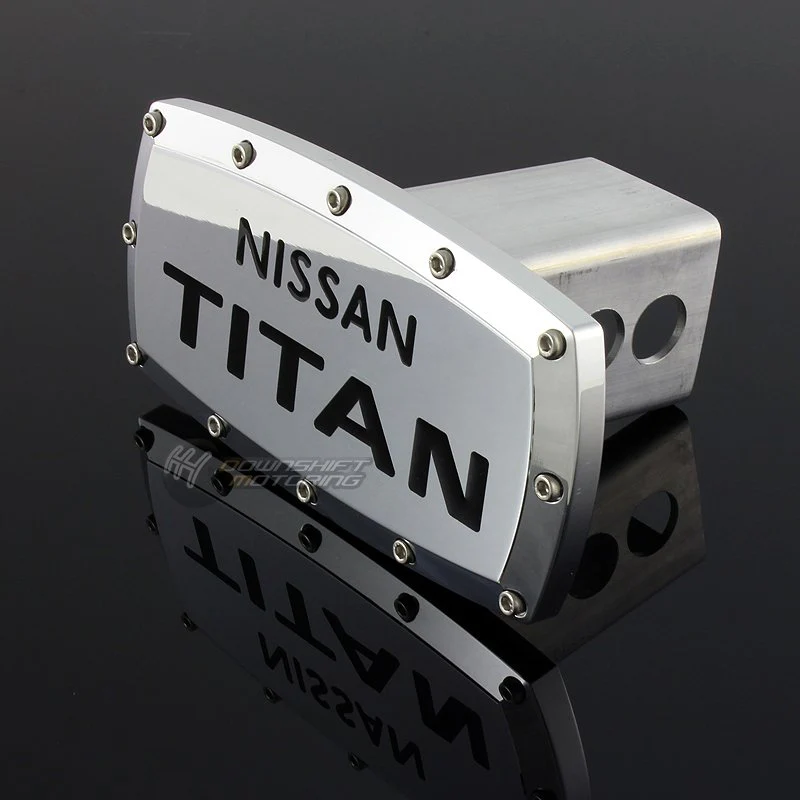 NISSAN TITAN LOGO Engraved Billet Hitch Cover Plug Cap For 2" Trailer Tow Receiver with ALLEN BOLTS Design - Image 6