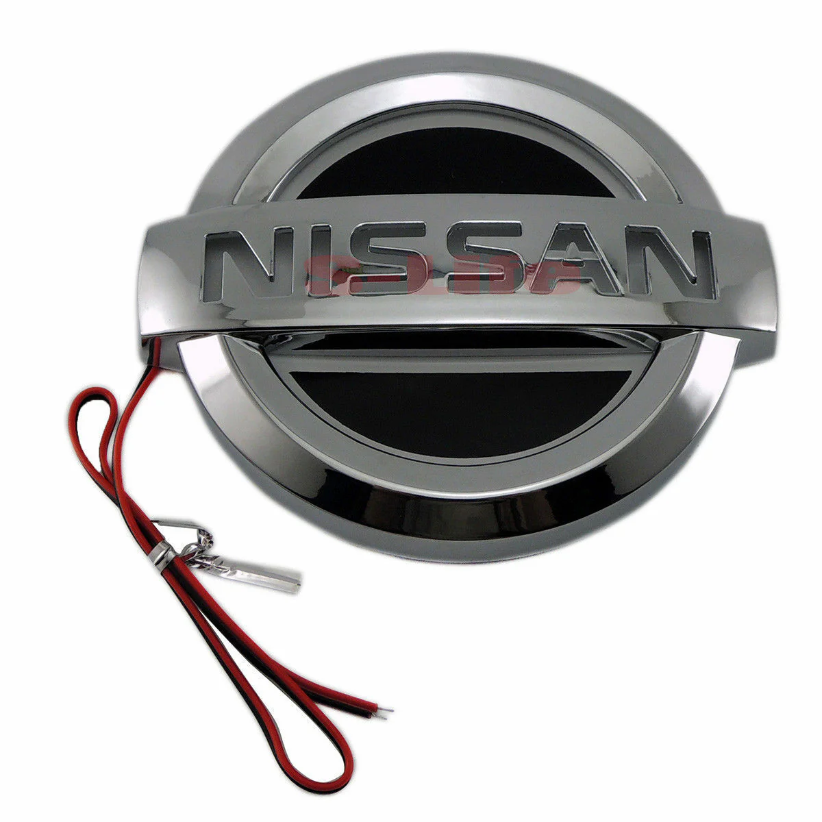 NISSAN White 5D LED Car Tail Logo Badge Emblem Auto Light Lamp For TIIDA X-TRAIL - Image 2