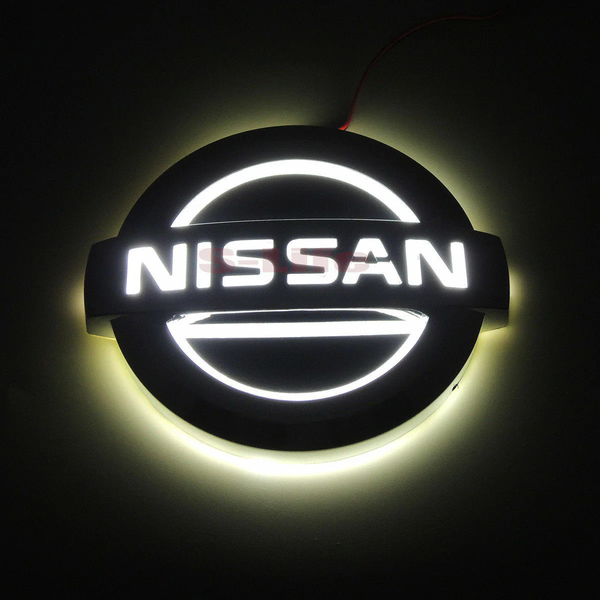 NISSAN White 5D LED Car Tail Logo Badge Emblem Auto Light Lamp For TIIDA X-TRAIL - Image 4