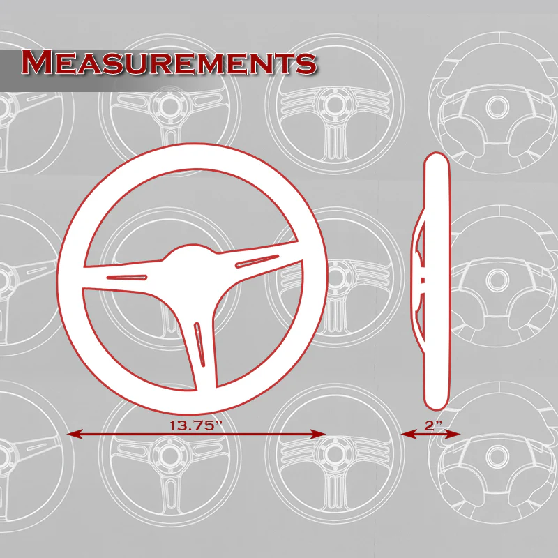 NRG 13.75" 350mm 6-Bolt Hole Red Classic Wood Grip Aluminum Finished 3-Spoke Steering Wheel ST-015BK-RD -Black Spoke - Image 2