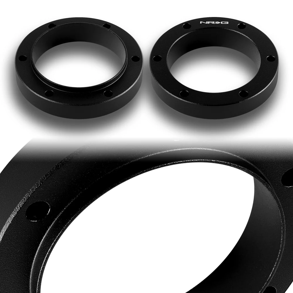 NRG Aluminum 0.5 Inch 6 X70mm Steering Wheel Universal Hub Adapter Spacer -SRK-520BK - Image 2