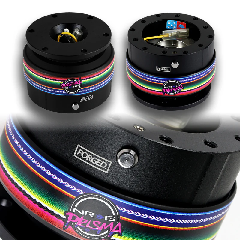NRG Black Aluminum Ball Lock 6-Bolt Steering Wheel Gen 2.0 Quick Release Adapter -SRK-200BK-MEXICALI - Image 5