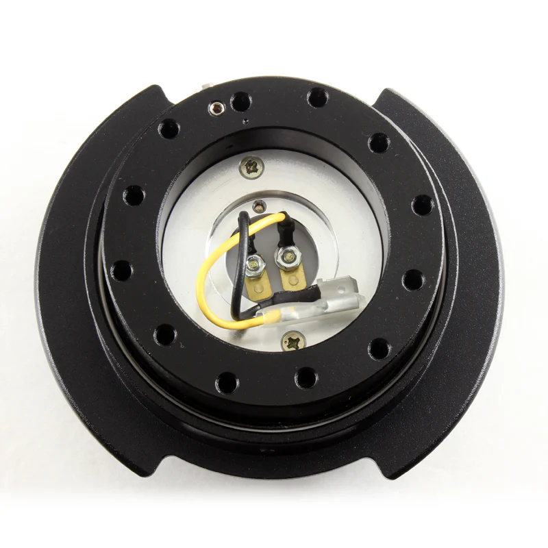 NRG Black Ball Lock 6-Bolt Steering Wheel Gen 2.5 Quick Release Adapter -SRK-250BK - Image 3