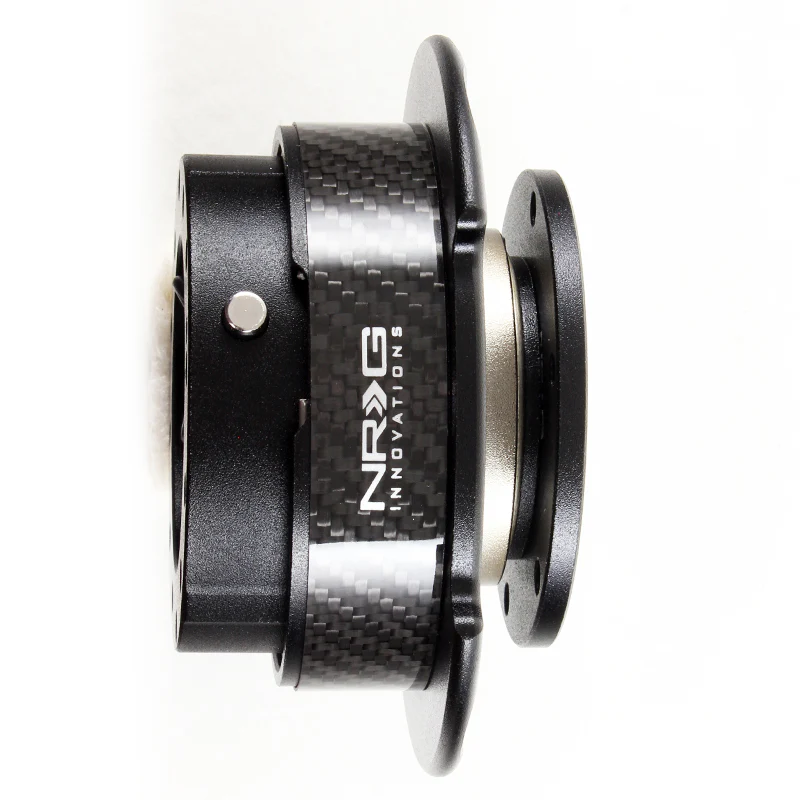 NRG Black / Carbon Ball Lock 6-Bolt Steering Wheel Gen 2.5 Quick Release Adapter -SRK-250CF - Image 3