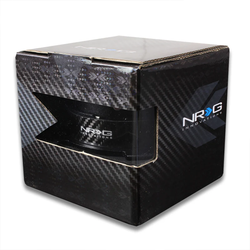 NRG Black / Carbon Ball Lock 6-Bolt Steering Wheel Gen 2.5 Quick Release Adapter -SRK-250CF - Image 6