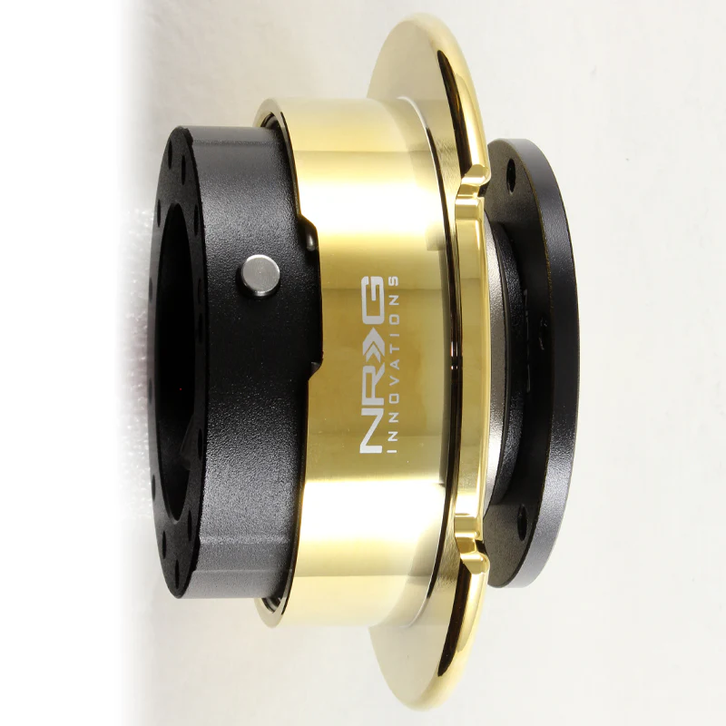 NRG Black / Gold Ball Lock 6-Bolt Steering Wheel Gen 2.5 Quick Release Adapter -SRK-250BK-CG - Image 4