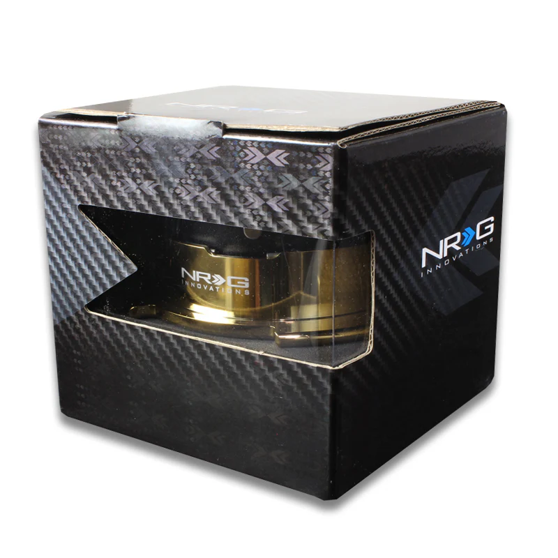 NRG Black / Gold Ball Lock 6-Bolt Steering Wheel Gen 2.5 Quick Release Adapter -SRK-250BK-CG - Image 6